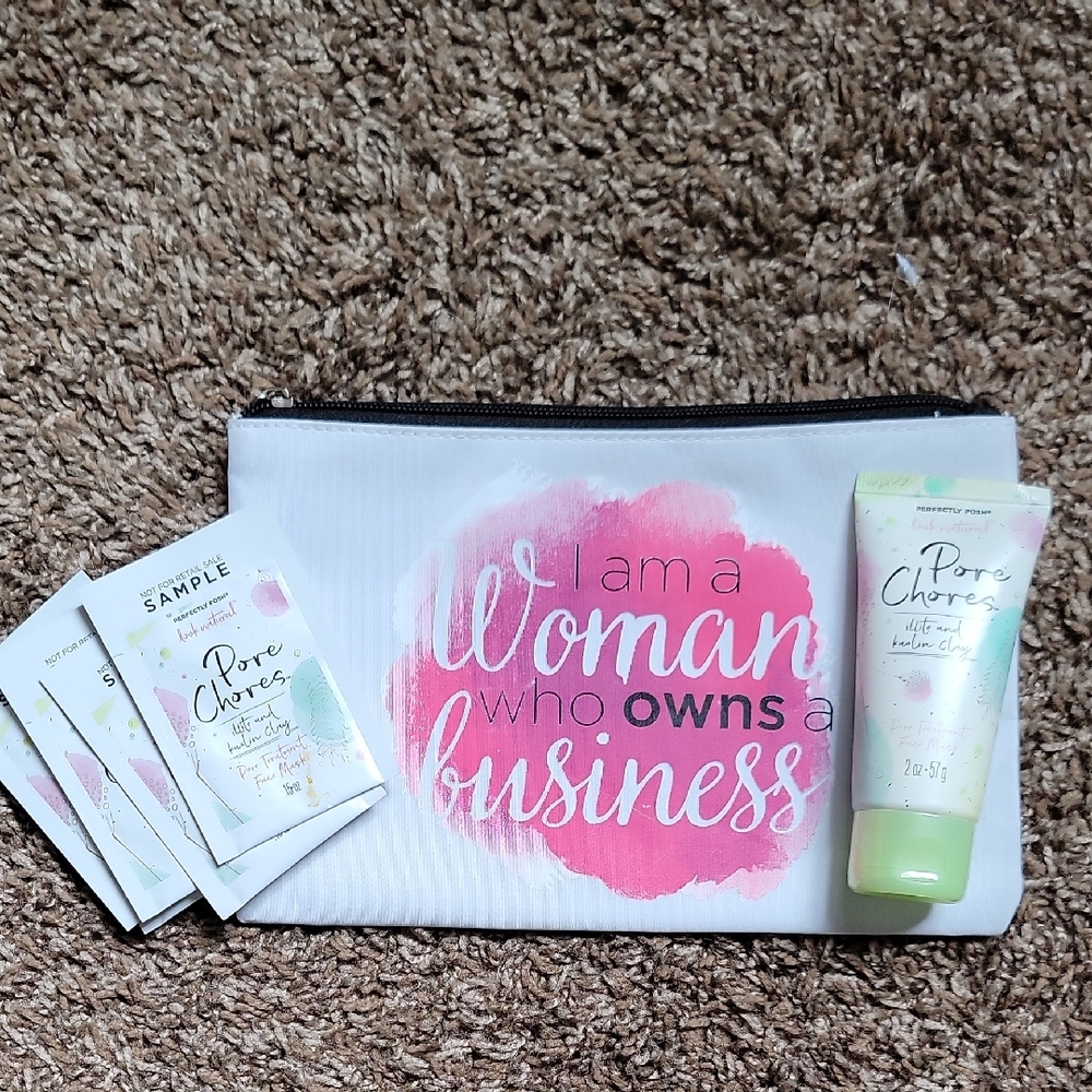 Girl Boss Self Care Bundle 💼 Pore Chores Face Masks + 5 Samples + Business Bag